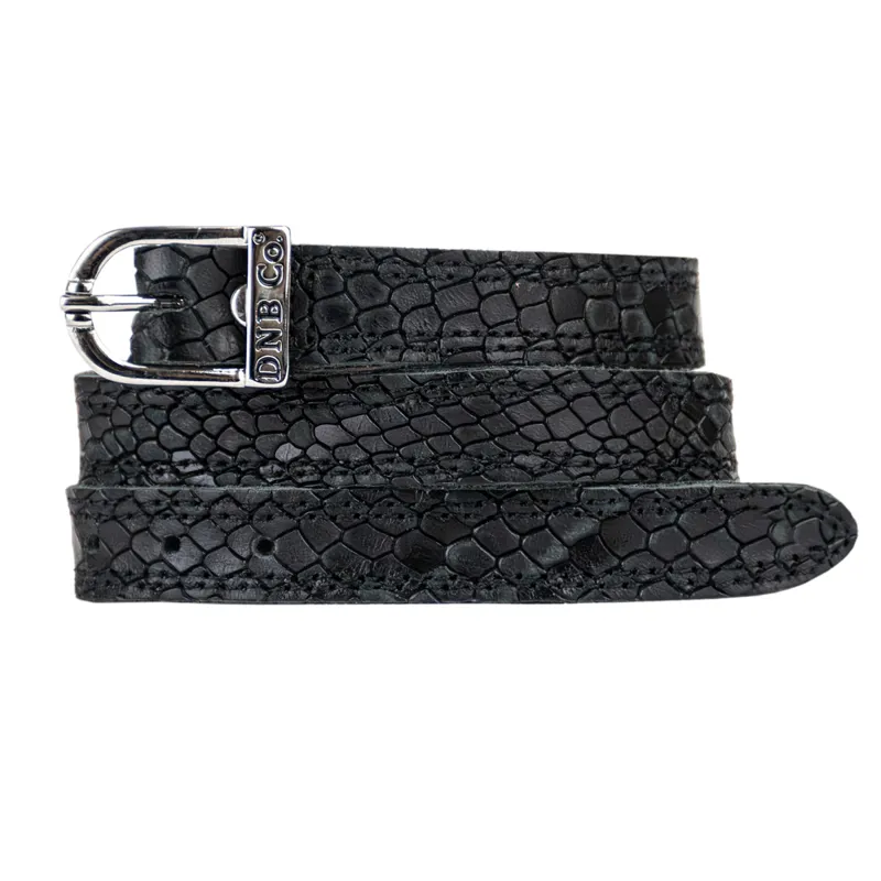 DeNiro Regal Spur Straps - Black/Silver