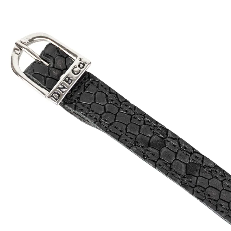 DeNiro Regal Spur Straps - Black/Silver-3