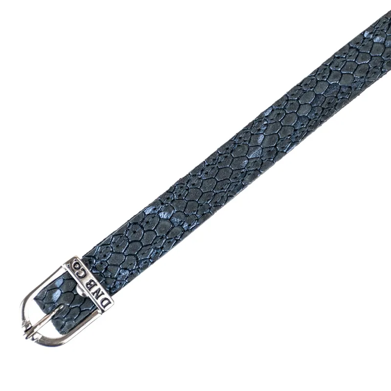 DeNiro Regal Spur Straps - Blue/Silver-1