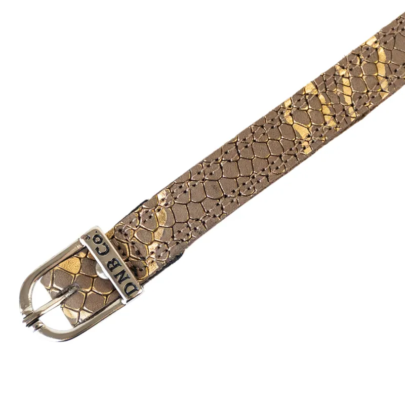 DeNiro Regal Spur Straps - Brown/Silver-1