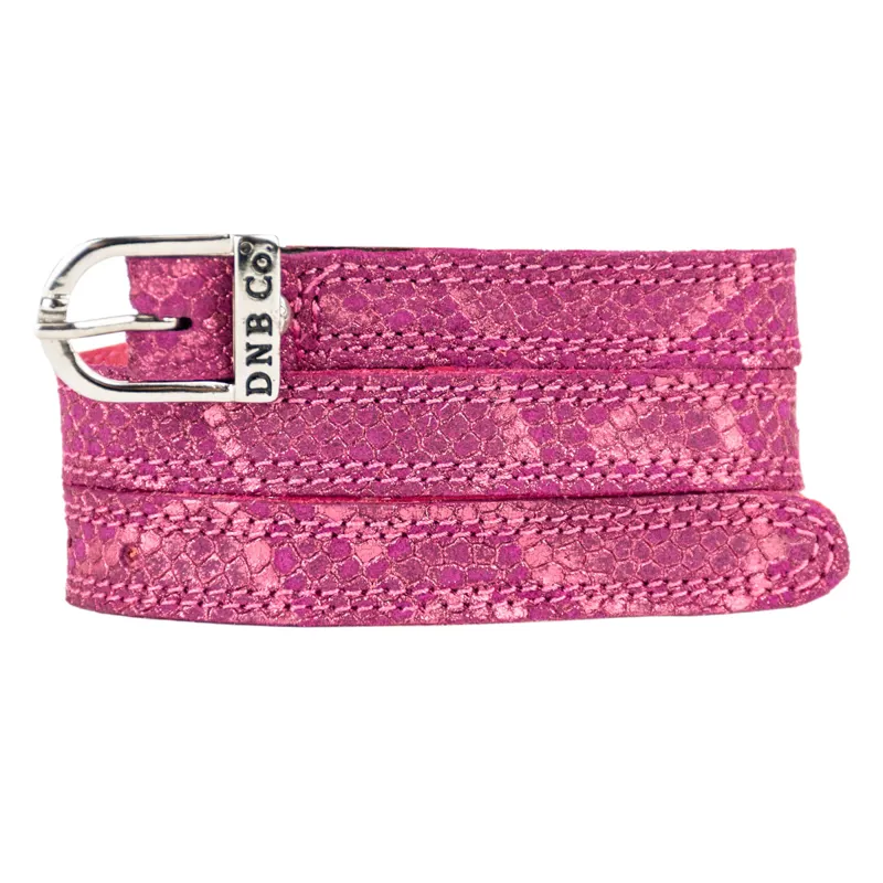 DeNiro Regal Spur Straps - Magenta/Silver