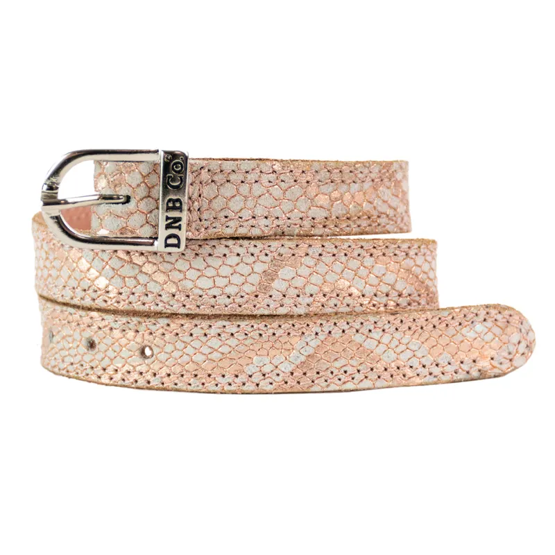 DeNiro Regal Spur Straps - Pesca/Silver