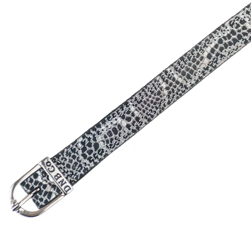 DeNiro Regal Spur Straps - Silver/Silver-1