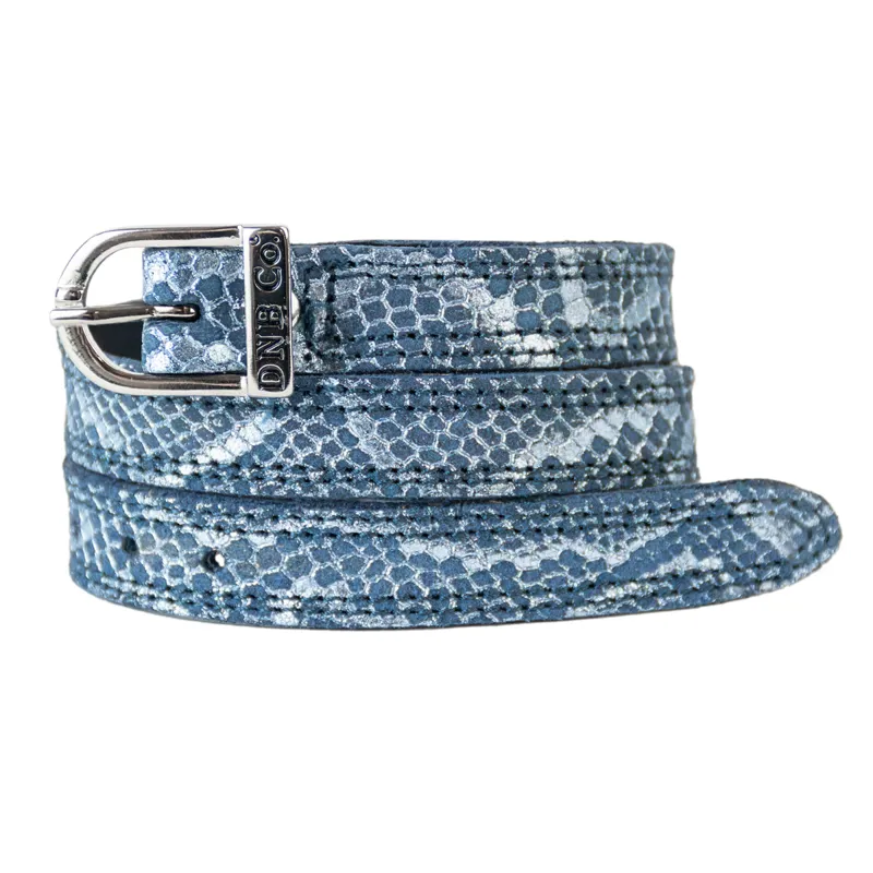 DeNiro Regal Spur Straps - Sky/Silver