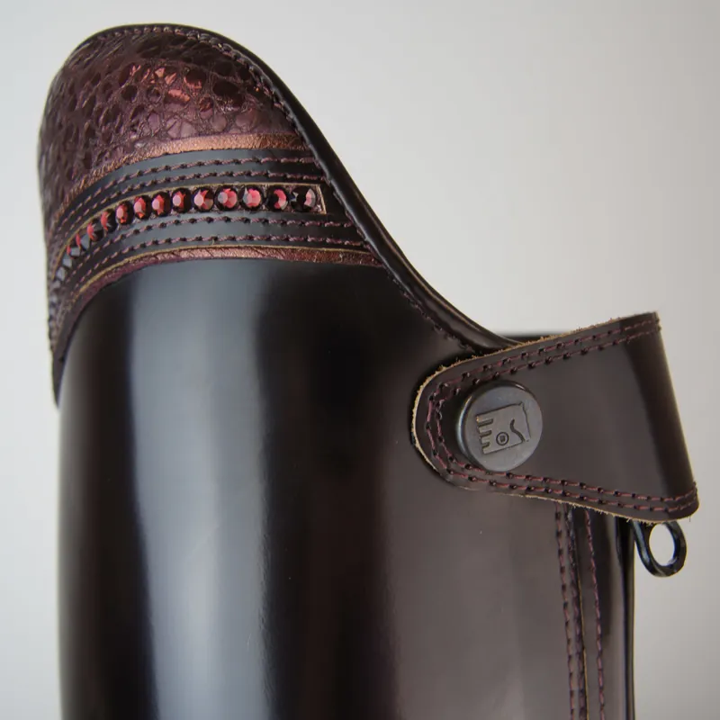 DeNiro S2601 Buongiorno Tall Riding Boots - Brushed Burgundy-2