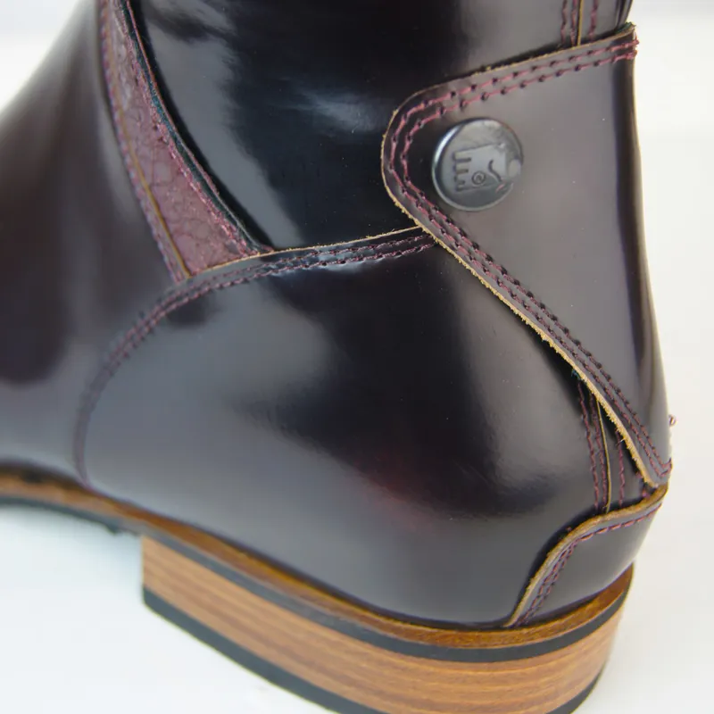 DeNiro S2601 Buongiorno Tall Riding Boots - Brushed Burgundy-4