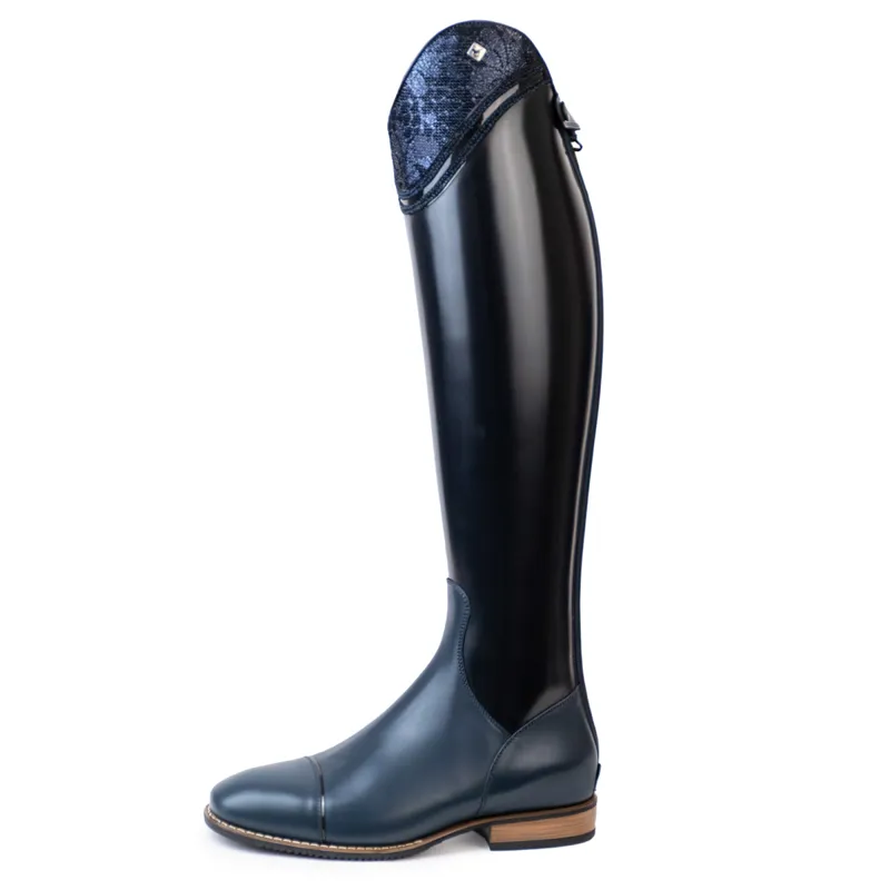 DeNiro S2601 Lisa Vanita Tall Riding Boots - Brushed Blue/Oceano-2