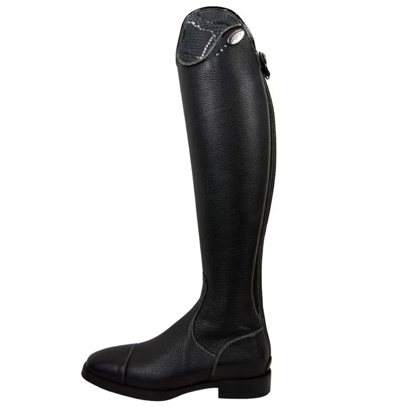 DeNiro Salentino Regal Unlaced Tall Riding Boots Quick Black