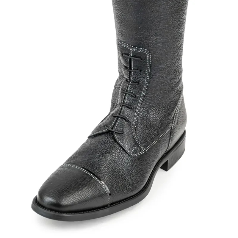 DeNiro Salentino Glitter Laced Tall Riding Boots - Quick Black/Black-1