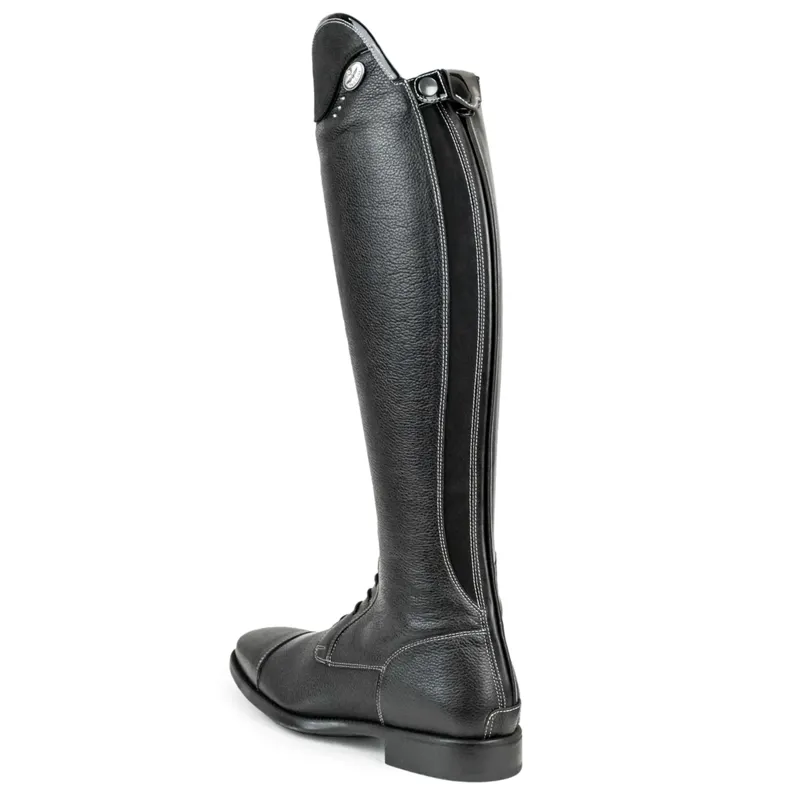 DeNiro Salentino Glitter Laced Tall Riding Boots - Quick Black/Black-2