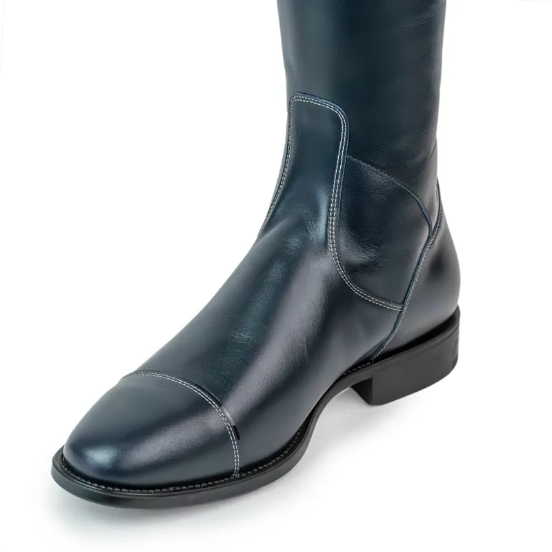 DeNiro Salentino Ice Unlaced Tall Riding Boots - Smooth Blue/Sky-7