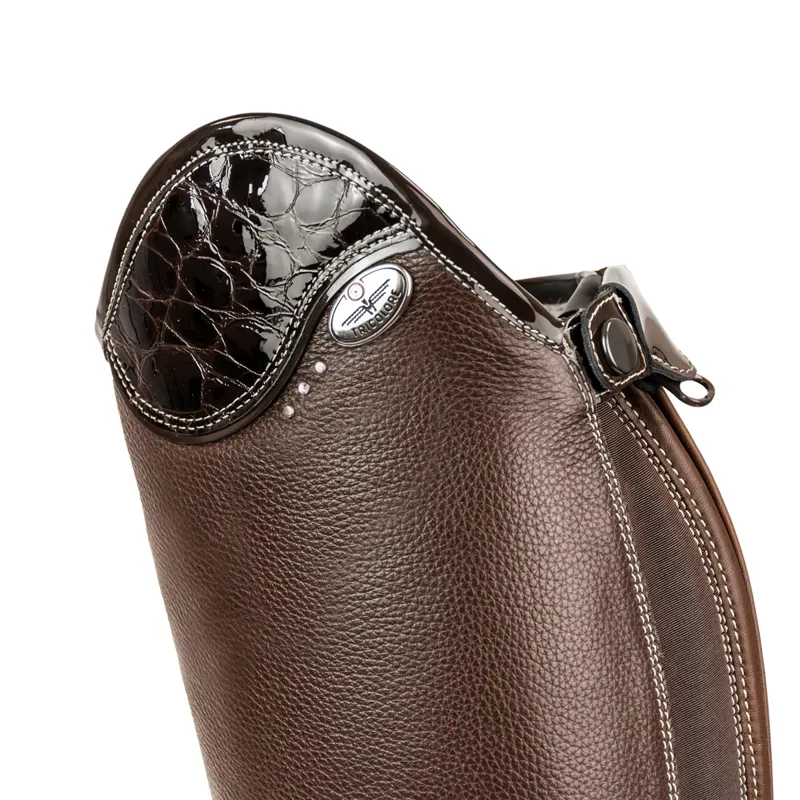 DeNiro Salentino Lucido Laced Riding Boots - Quick Brown/Moka-4