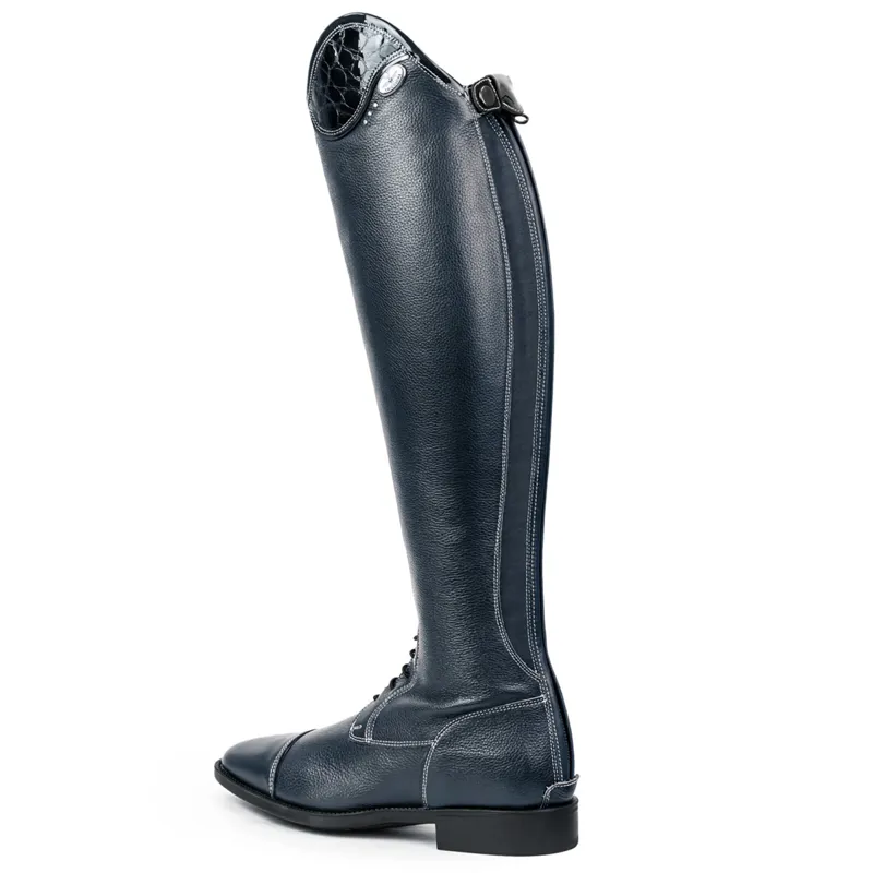 DeNiro Salentino Lucido Laced Tall Riding Boots - Quick Blue/Blue-1