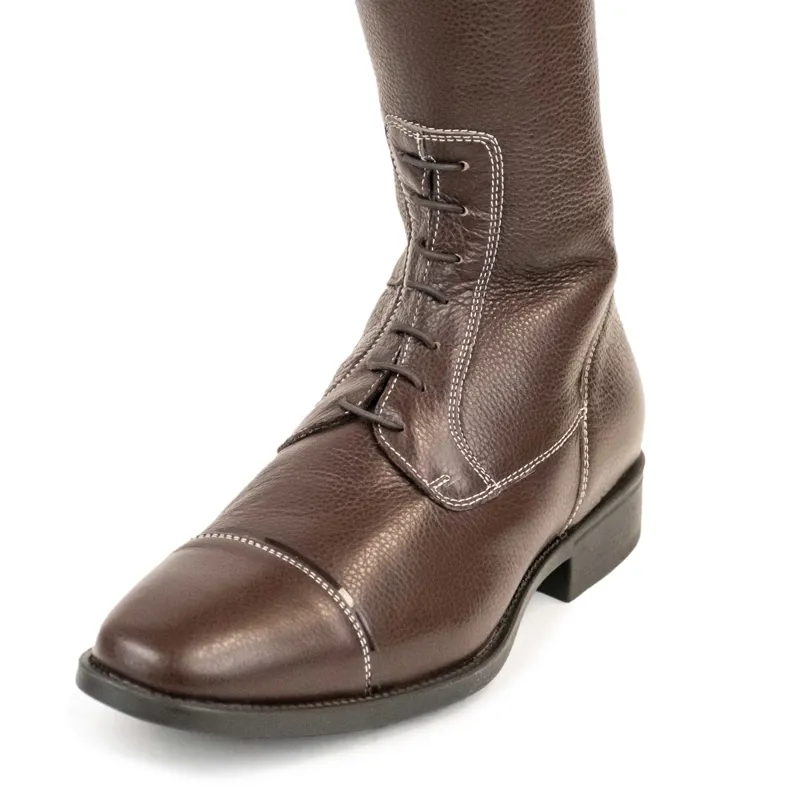 DeNiro Salentino Regal Laced Tall Riding Boots - Quick Brown/Brown-2