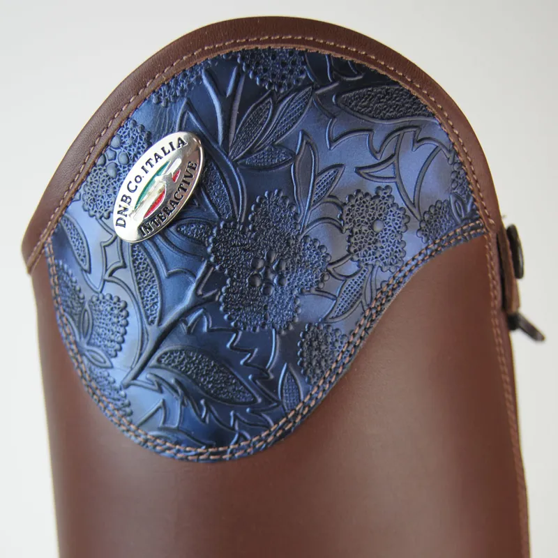 DeNiro Salento Greta Unlaced Tall Riding Boots - WRAT Brown/Blue-3