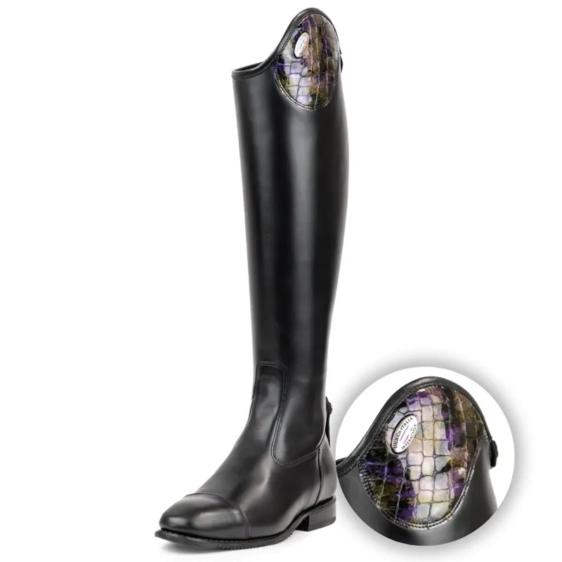DeNiro Salento Lucidi Sfumato Unlaced Boots WRAT Black Viola