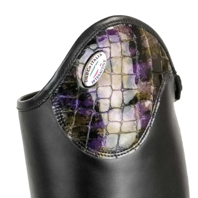 DeNiro Salento Lucidi Sfumato Unlaced Riding Boots - WRAT Black/Viola-1