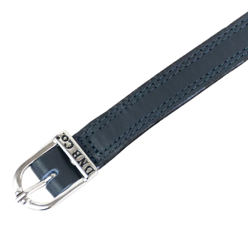 DeNiro Smooth Leather Spur Straps - Blue/Silver-1