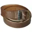 DeNiro Smooth Leather Spur Straps - Brown/Silver