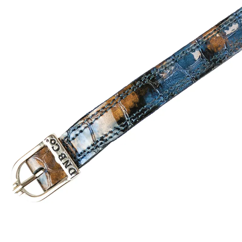 DeNiro Ludico Sfumato Spur Straps - Blue/Silver-1
