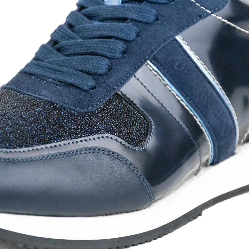 DeNiro Vice Versa WRAT Ladies Trainers - Indigo Blue/Grey-1