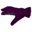 Dever Winter Fleece Adults Riding Gloves - Black/Purple