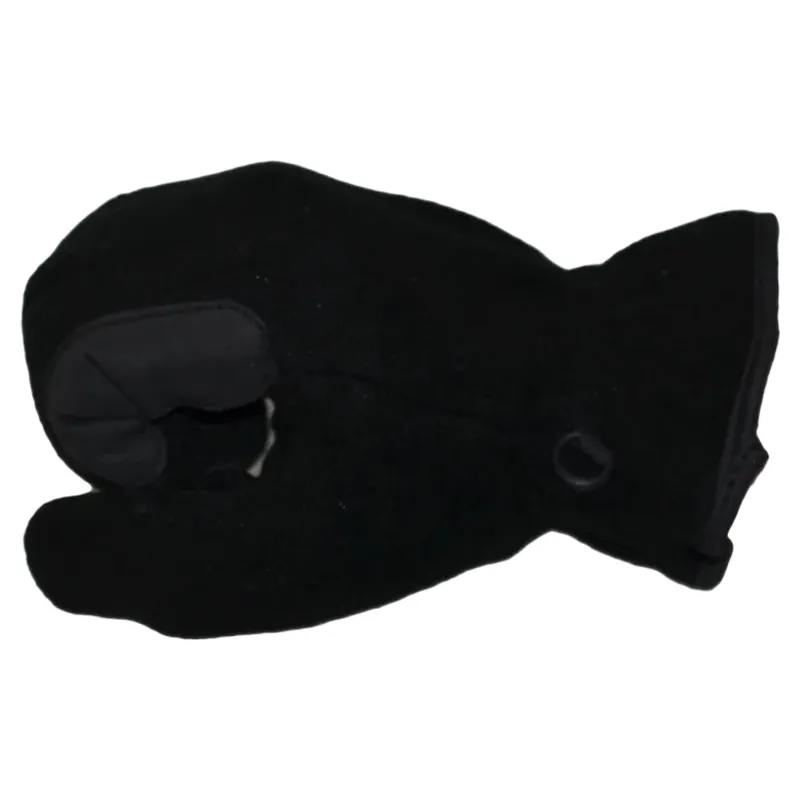 Dever Winter Fleece Adults Riding Gloves - Black-3