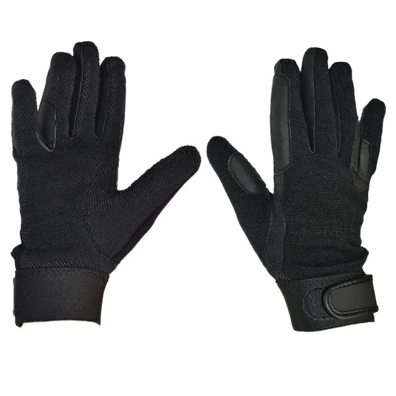 Dever Thinsulate Pimple Adults Riding Gloves - Black
