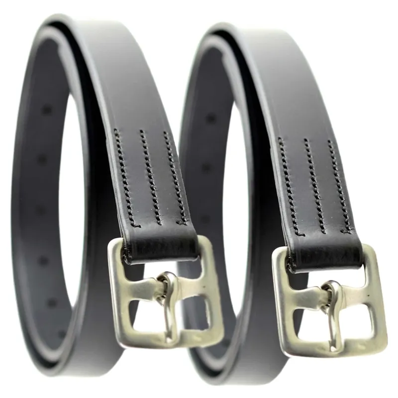 Dever Ascot Adult Stirrup Leathers - Black