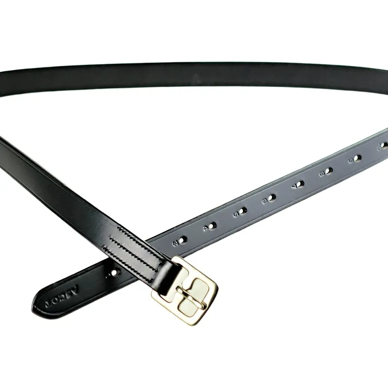 Dever Ascot Adult Stirrup Leathers - Black-3