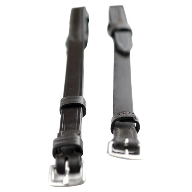 Dever Ascot Buckle Fastening Cheek Pieces - Black-1
