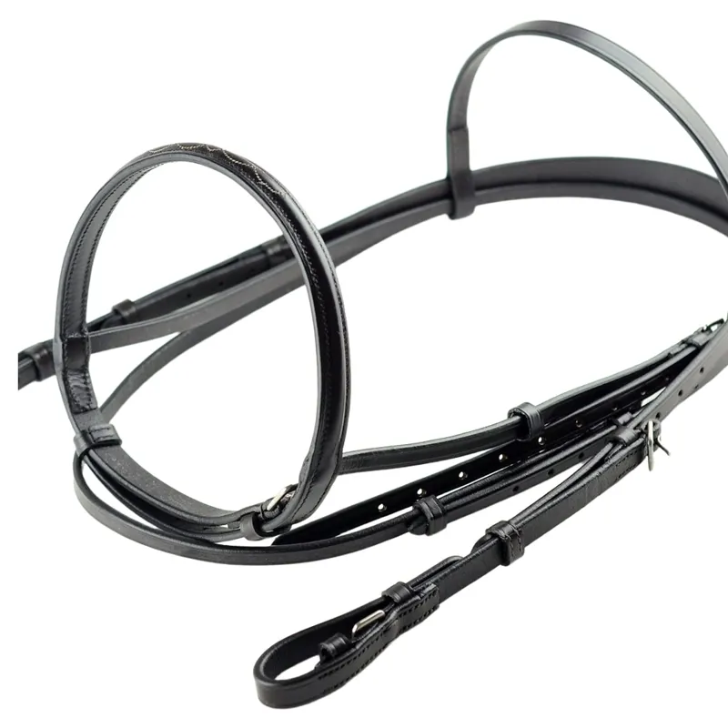 Dever Ascot Flat Race Bridle - Brown-2