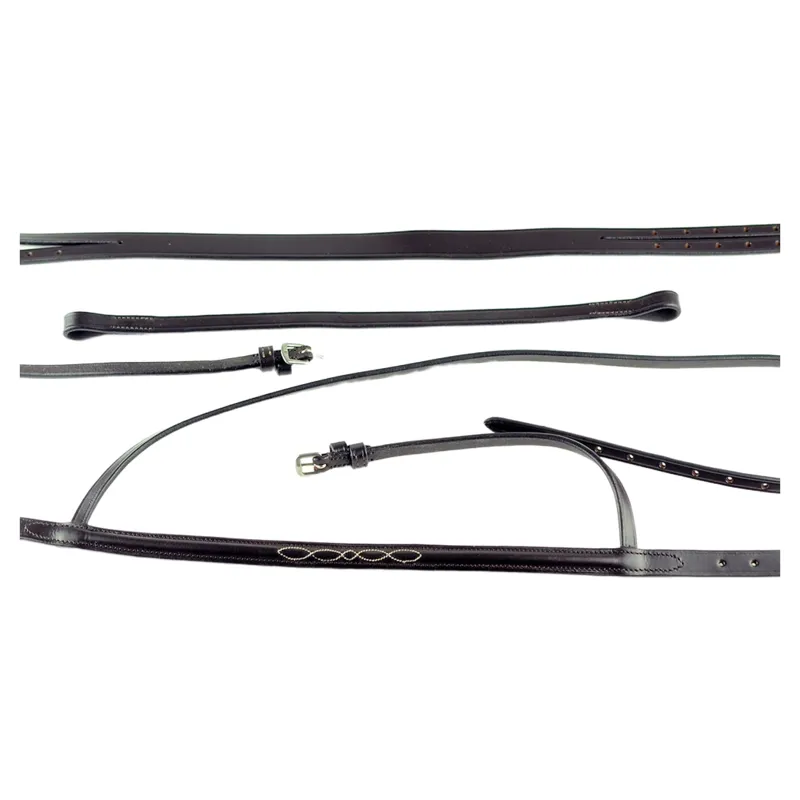 Dever Ascot Flat Race Bridle - Brown-3