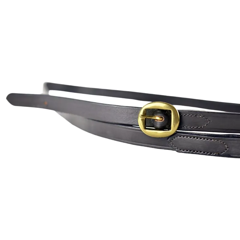 Dever Ascot Leather Lead Rein - Black-1