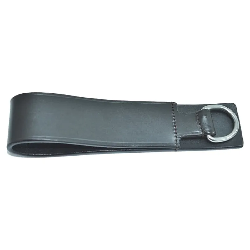 Dever Ascot Leather Draw Rein Tab - Black