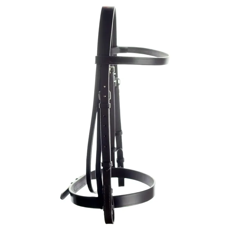 Dever Ascot Plain Bridle - Black-1