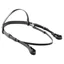 Dever Ascot Plain Headstall with Plain Browband - Black