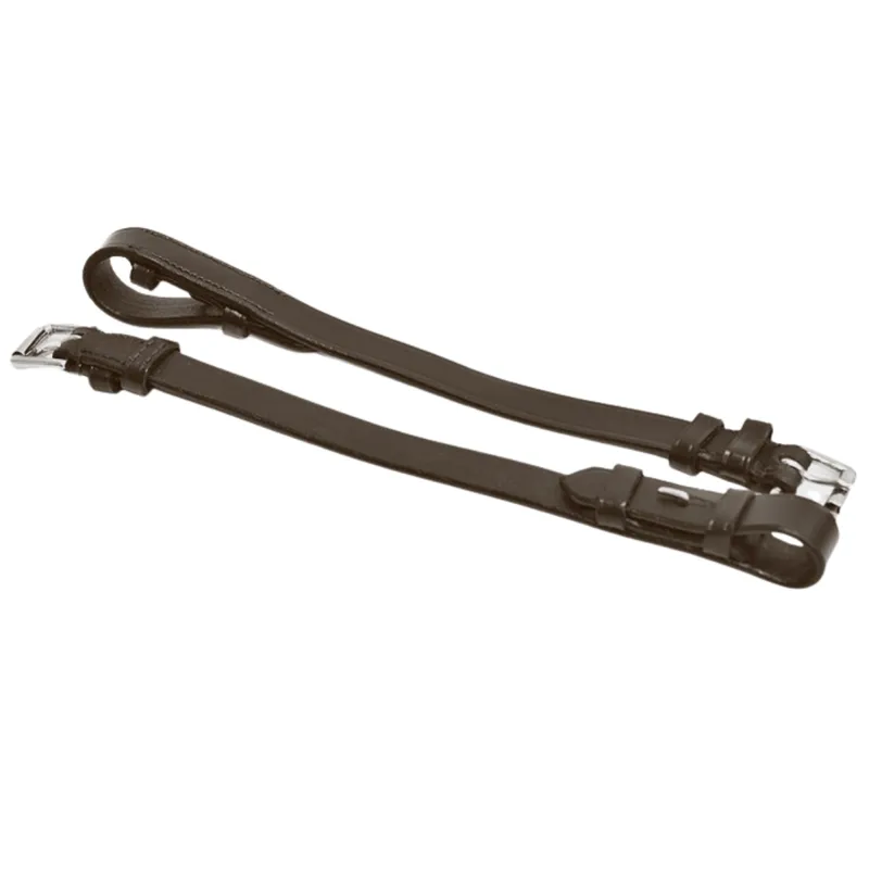 Dever Ascot Polo Cheekpieces - Brown