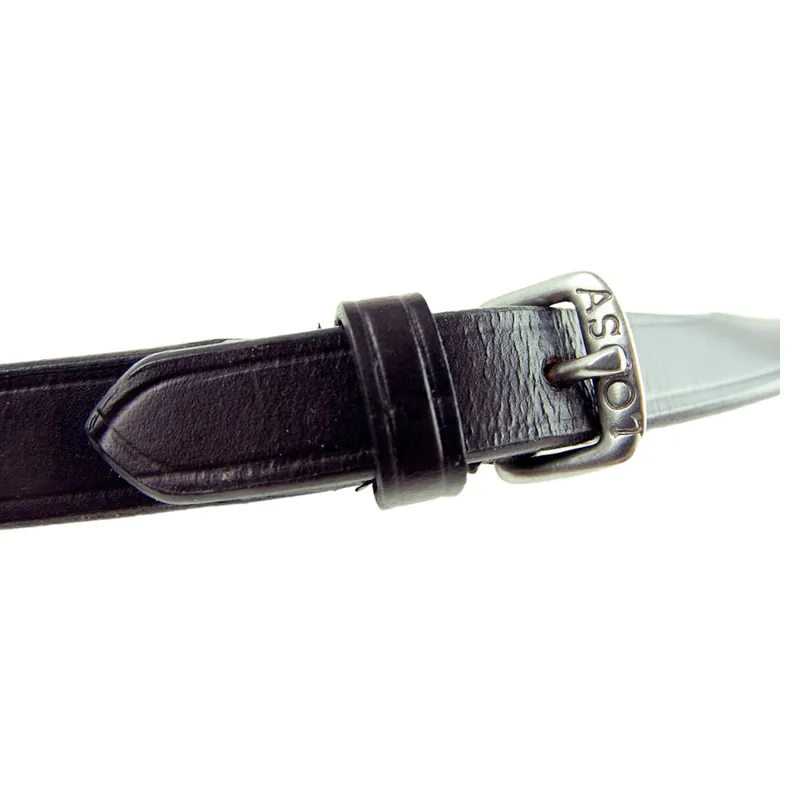 Dever Ascot Flat Rubber Race Reins - Orange-3