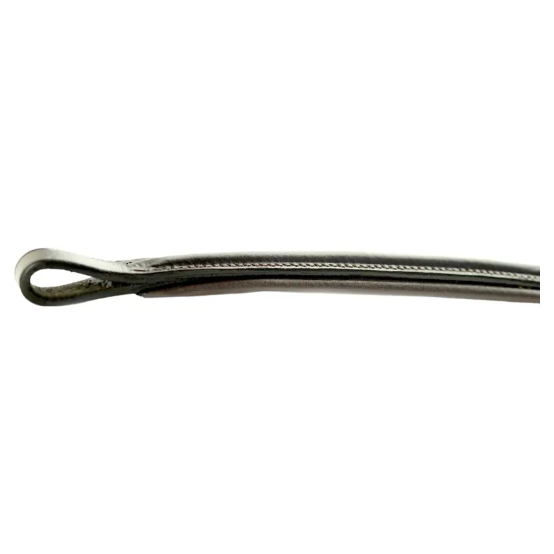 Dever Ascot Raised Padded Browband - Black-1
