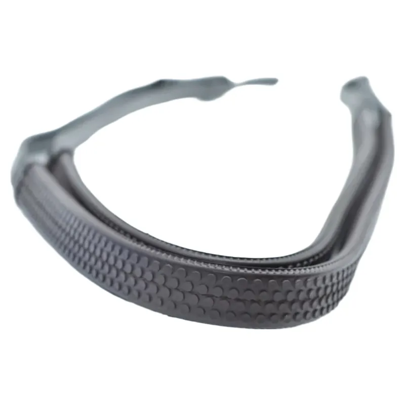 Dever Ascot Rubber Grip Reins with Buckle Fastenings - Brown-1