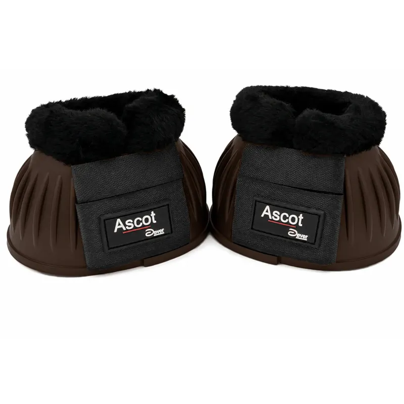 Dever Rubber Overreach Boots with Faux Fur - Brown/Black