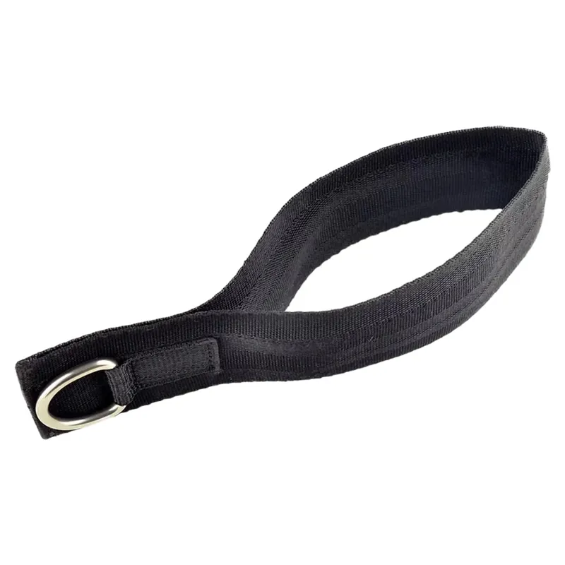 Dever Ascot Synthetic Draw Rein Tab - Black-1