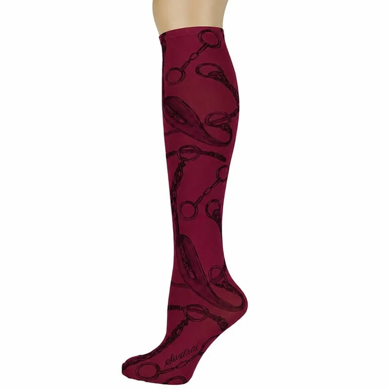 Dever Bits n Pieces Riding Socks - Cranberry