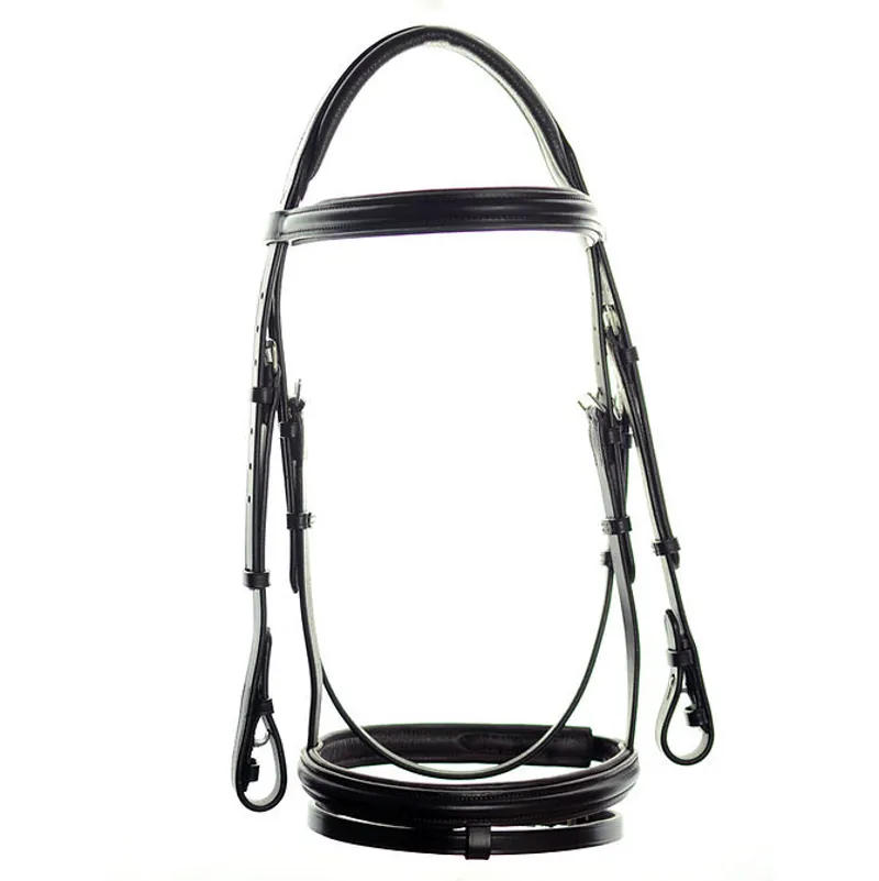Dever Ascot Comfort Flash Bridle - Brown - Cob Size