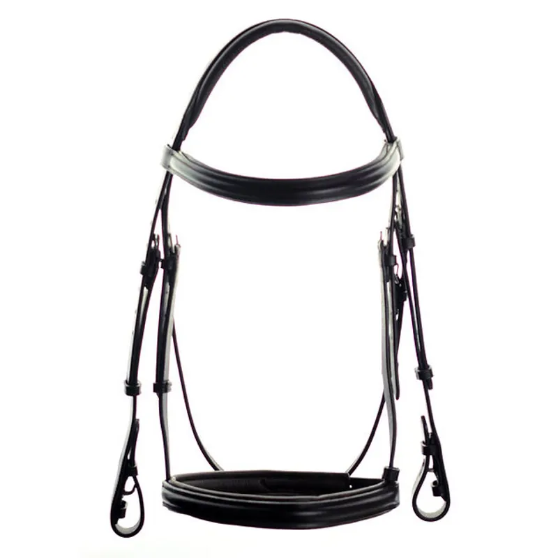 Dever Ascot Comfort Show Bridle with Reins - Brown - Pony Size