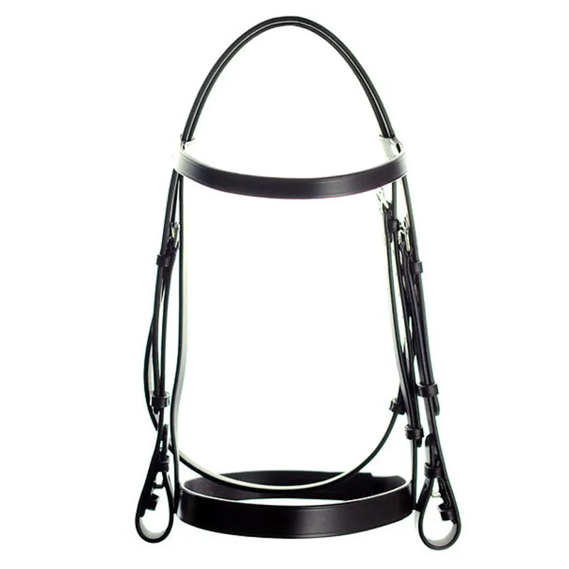 Dever Ascot Plain Hunt 3/4 Bridle - Black - X-Full