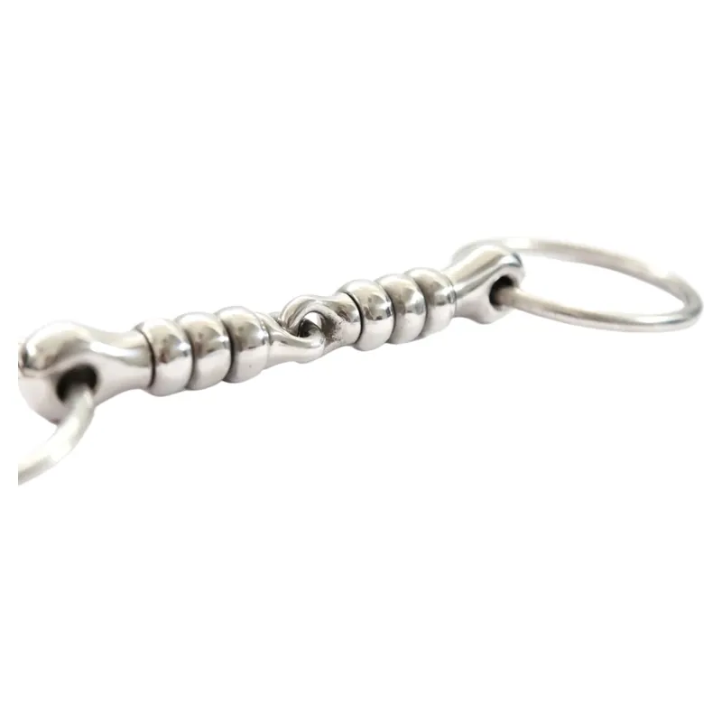 Dever Cherry Roller Single Jointed Loose Ring Snaffle Bit -1