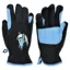 Dever Fun Fleece Junior Riding Gloves - Black/Blue