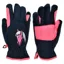 Dever Fun Fleece Junior Riding Gloves - Black/Pink